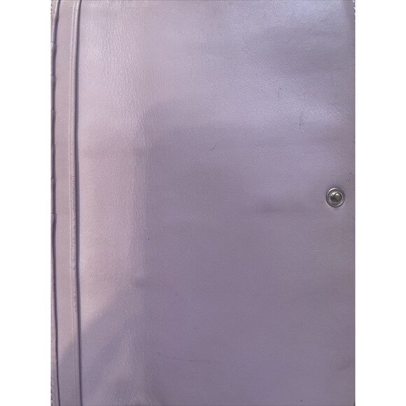 Coach Snap Closure Signature Slim Envelope Wallet Fabric Leather Trim 8x4” (B) - Picture 7 of 9